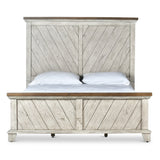 Steve Silver Furniture - Bear Creek Queen Bed - White - Faux Leather - Beds