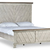 Steve Silver Furniture - Bear Creek Queen Bed - White - Faux Leather - Beds - Additional View 5