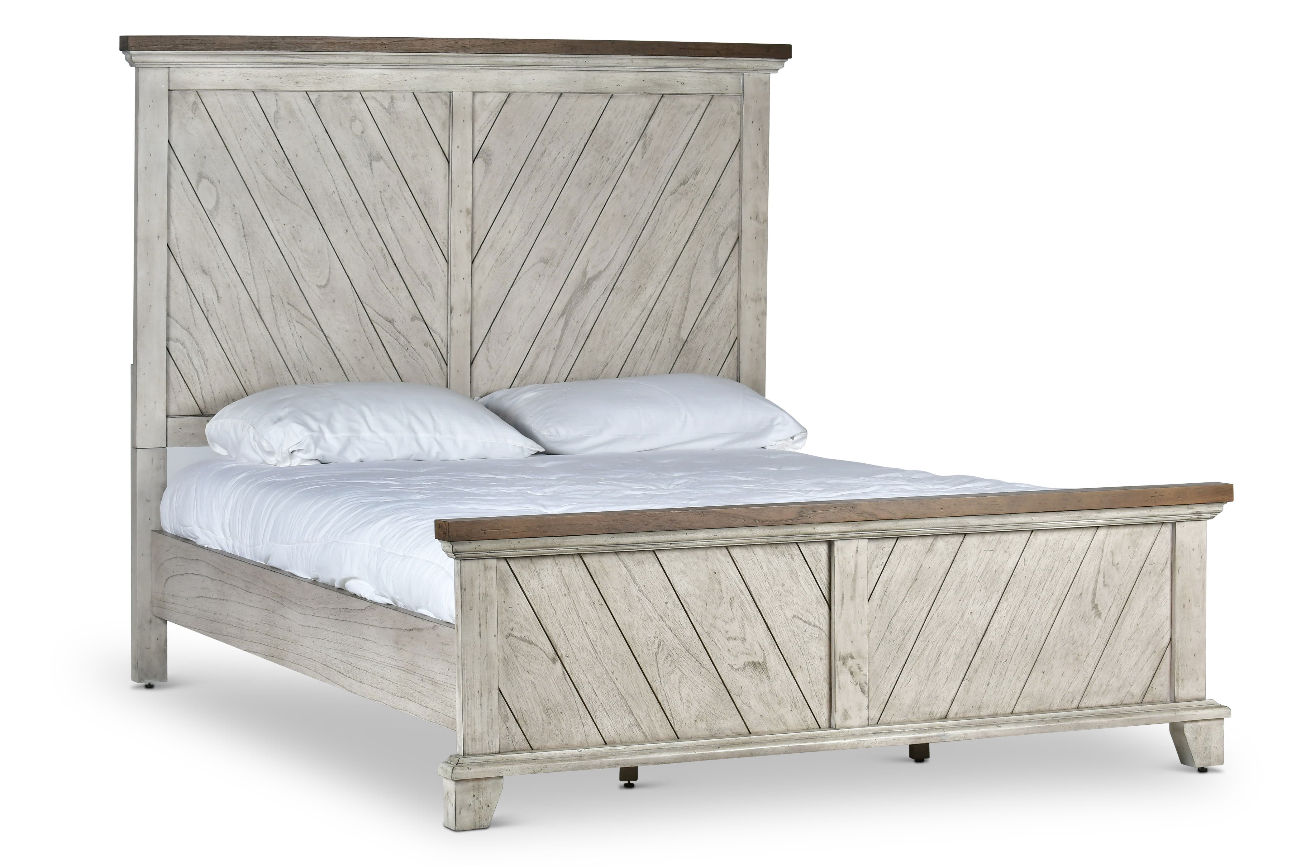 Steve Silver Furniture - Bear Creek Queen Bed - White - Faux Leather - Beds - Additional View 5