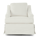 AYLA SIMPLY WHITE SWIVEL GLIDER