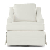 AYLA SIMPLY WHITE SWIVEL GLIDER