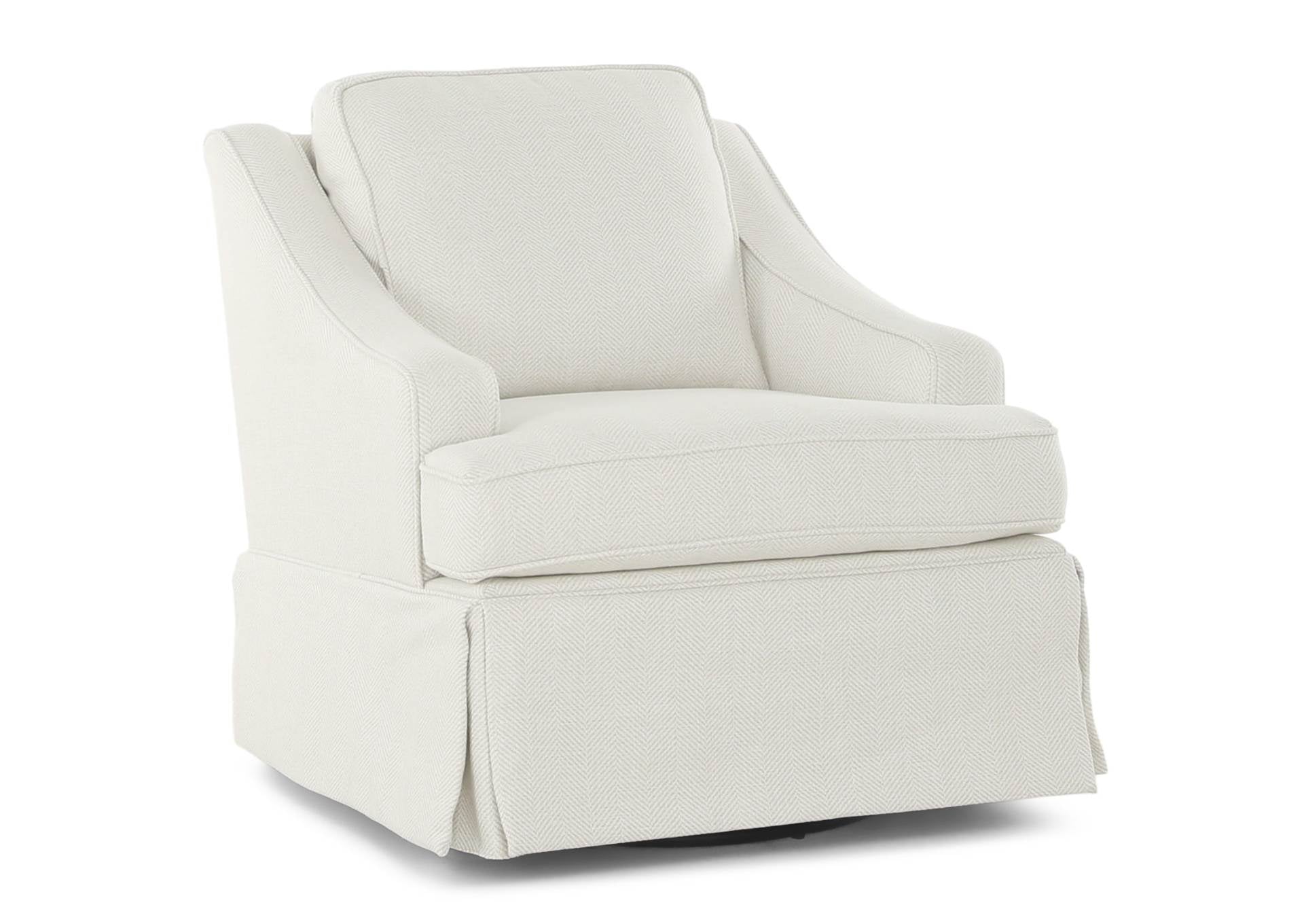 AYLA SIMPLY WHITE SWIVEL GLIDER - Additional View 1