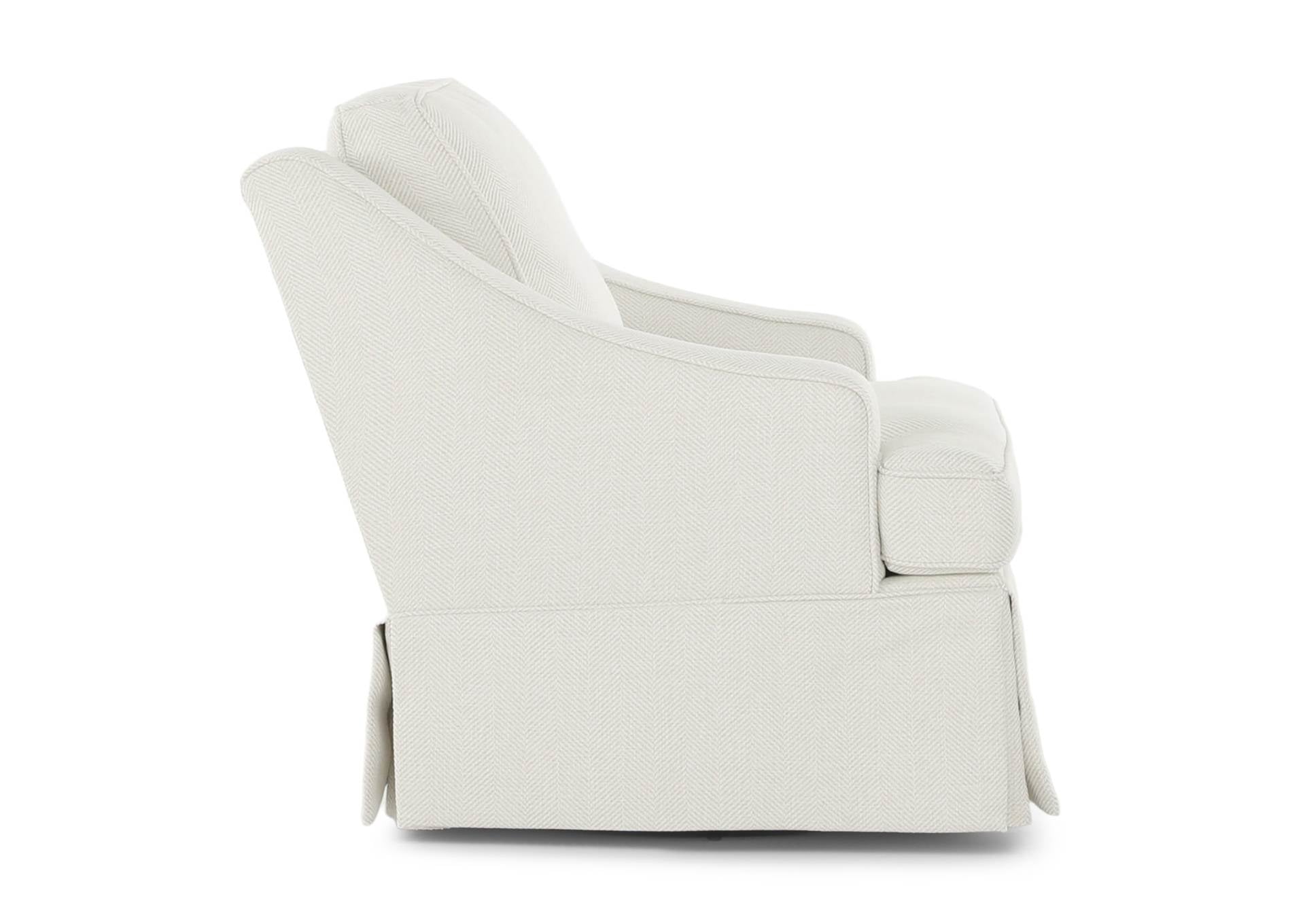 AYLA SIMPLY WHITE SWIVEL GLIDER - Additional View 2