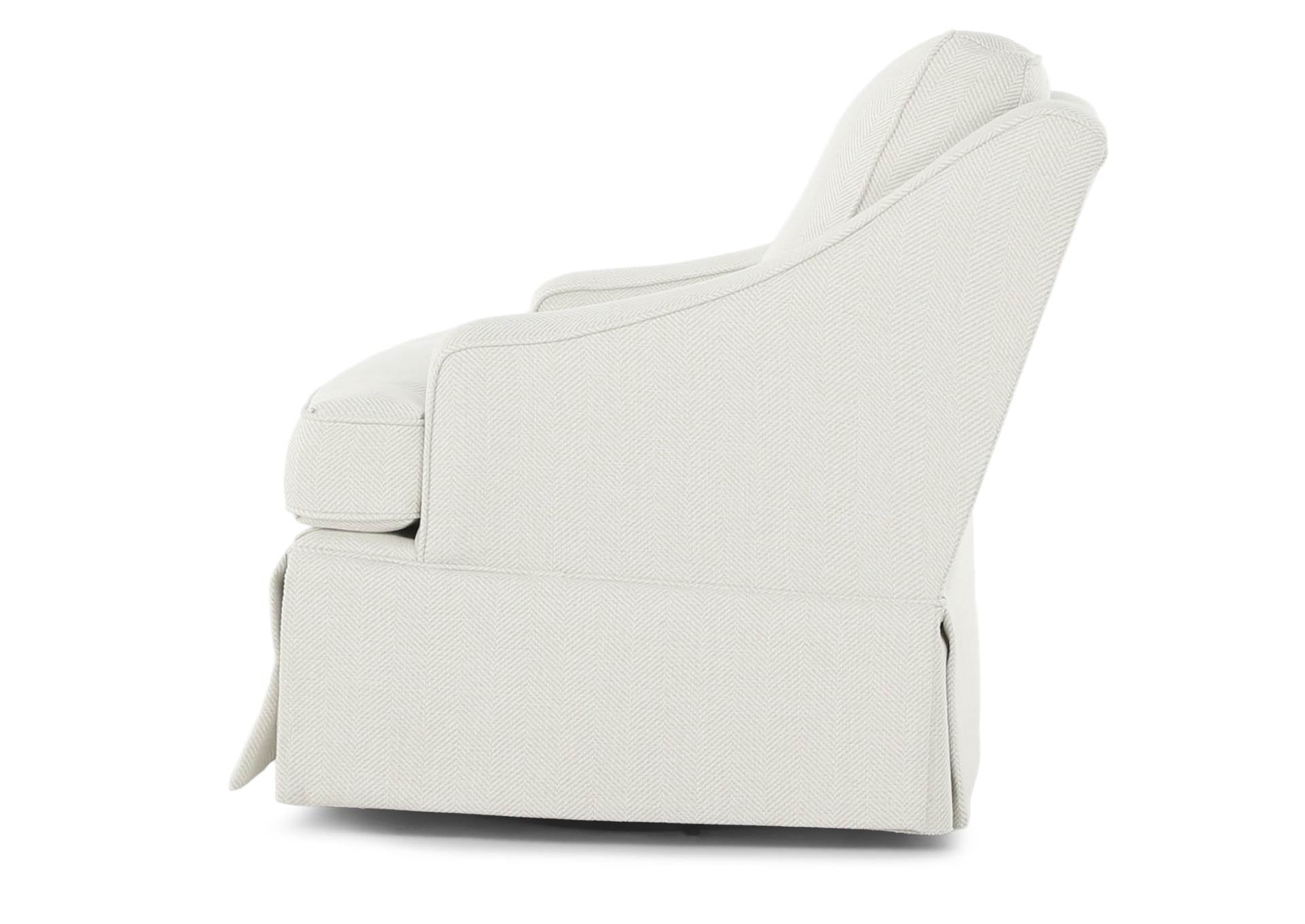 AYLA SIMPLY WHITE SWIVEL GLIDER - Additional View 4
