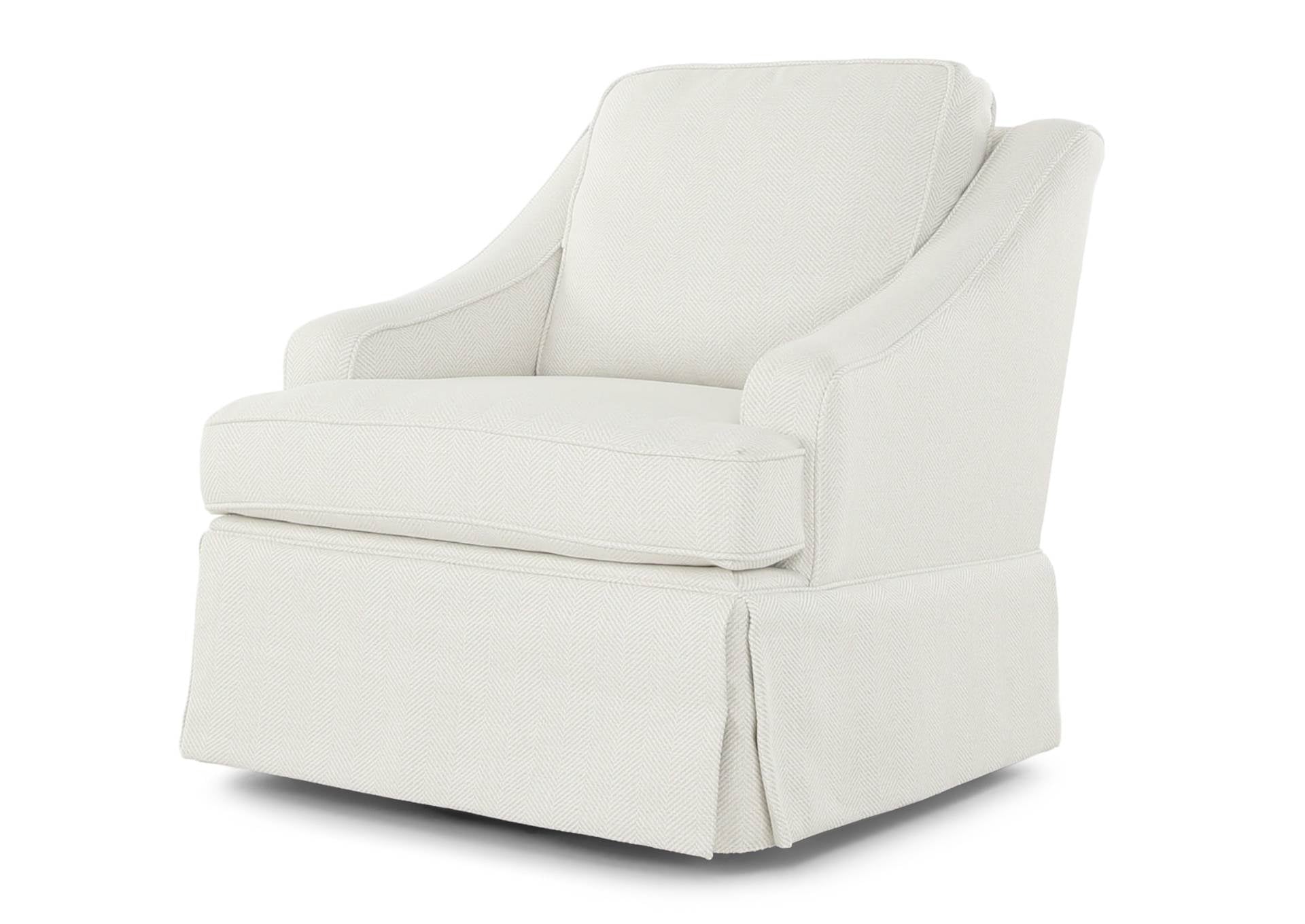AYLA SIMPLY WHITE SWIVEL GLIDER - Additional View 5