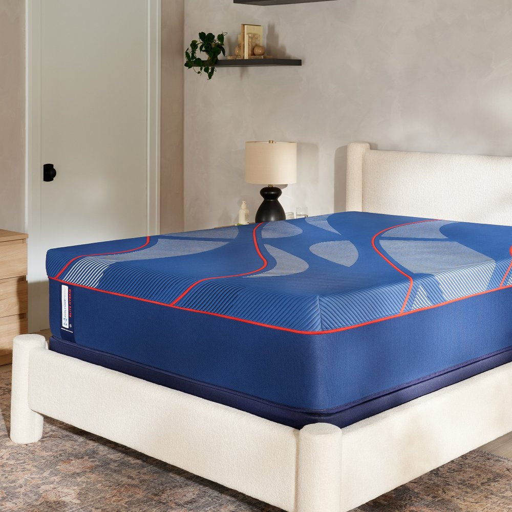 Tempur Sealy - BRENHAM II HYBRID SOFT FULL MATTRESS - Blue Fabric - Mattresses