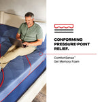 Tempur Sealy - BRENHAM II HYBRID SOFT FULL MATTRESS - Blue Fabric - Mattresses - Additional View 5