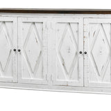 Diamond Sierra Console - White/Brown
