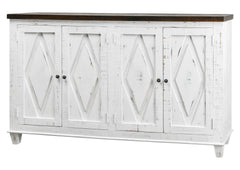 Diamond Sierra Console - White/Brown