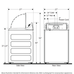 GE WHITE COMMERCIAL TOP LOAD 4.3CU WASHER - Washers - Additional View 28