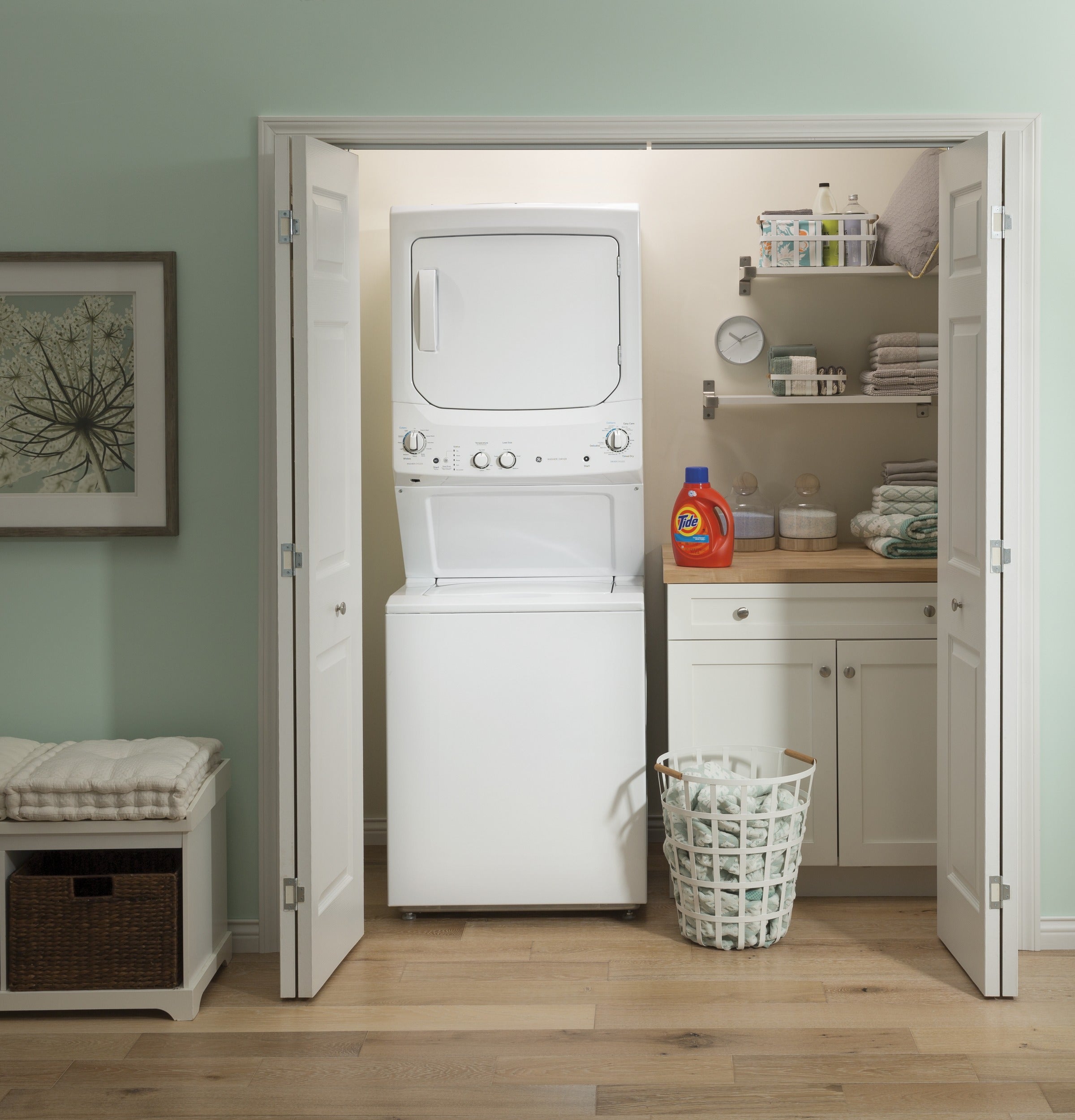 GE WHITE UNITIZED LAUNDRY UNIT - Washers & Dryers - Additional View 13