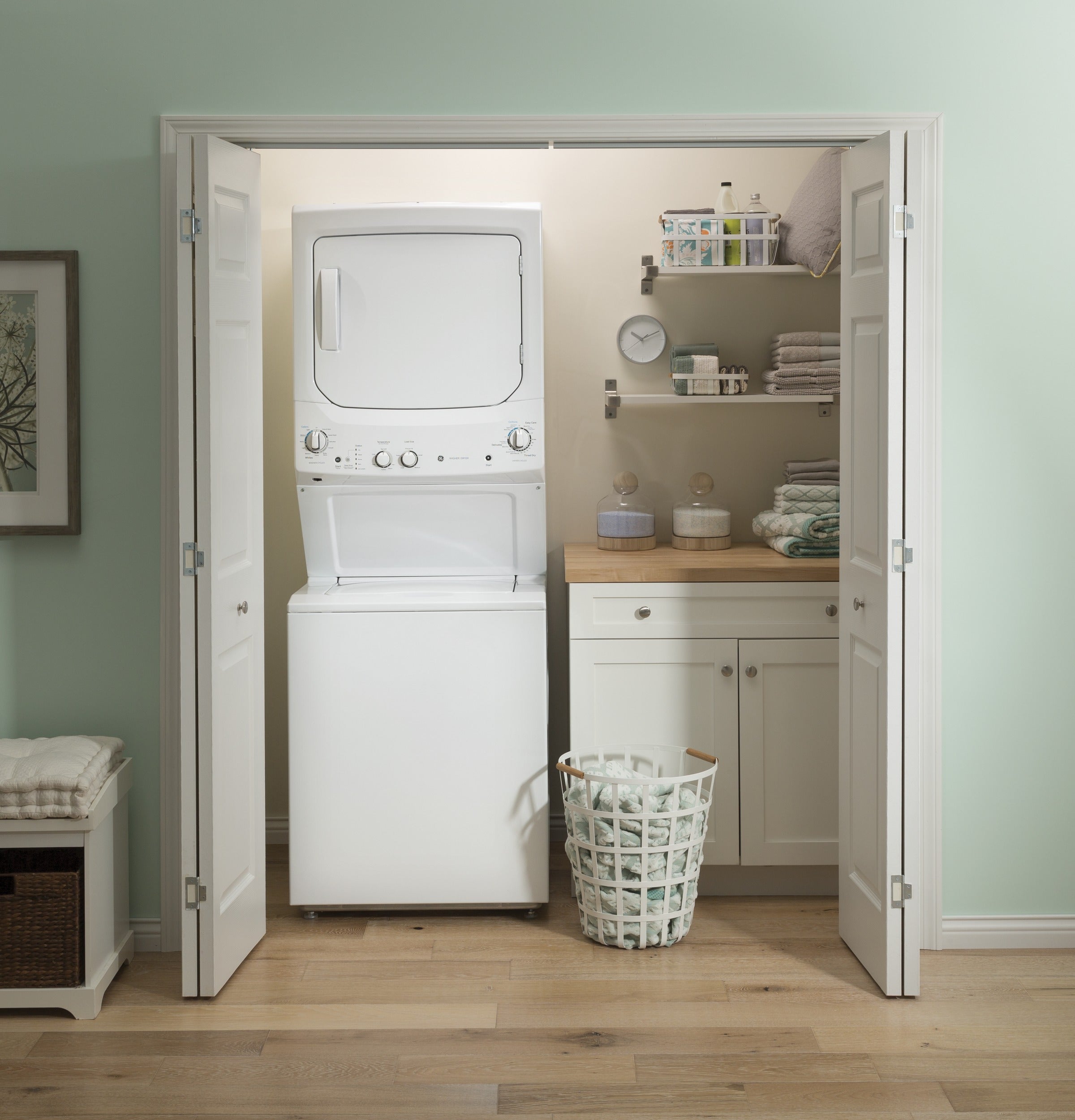 GE WHITE UNITIZED LAUNDRY UNIT - Washers & Dryers - Additional View 14