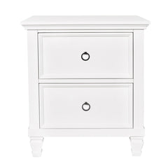 New Classic - TAMARACK WHITE NIGHTSTAND - Wood - Nightstands - Additional View 1