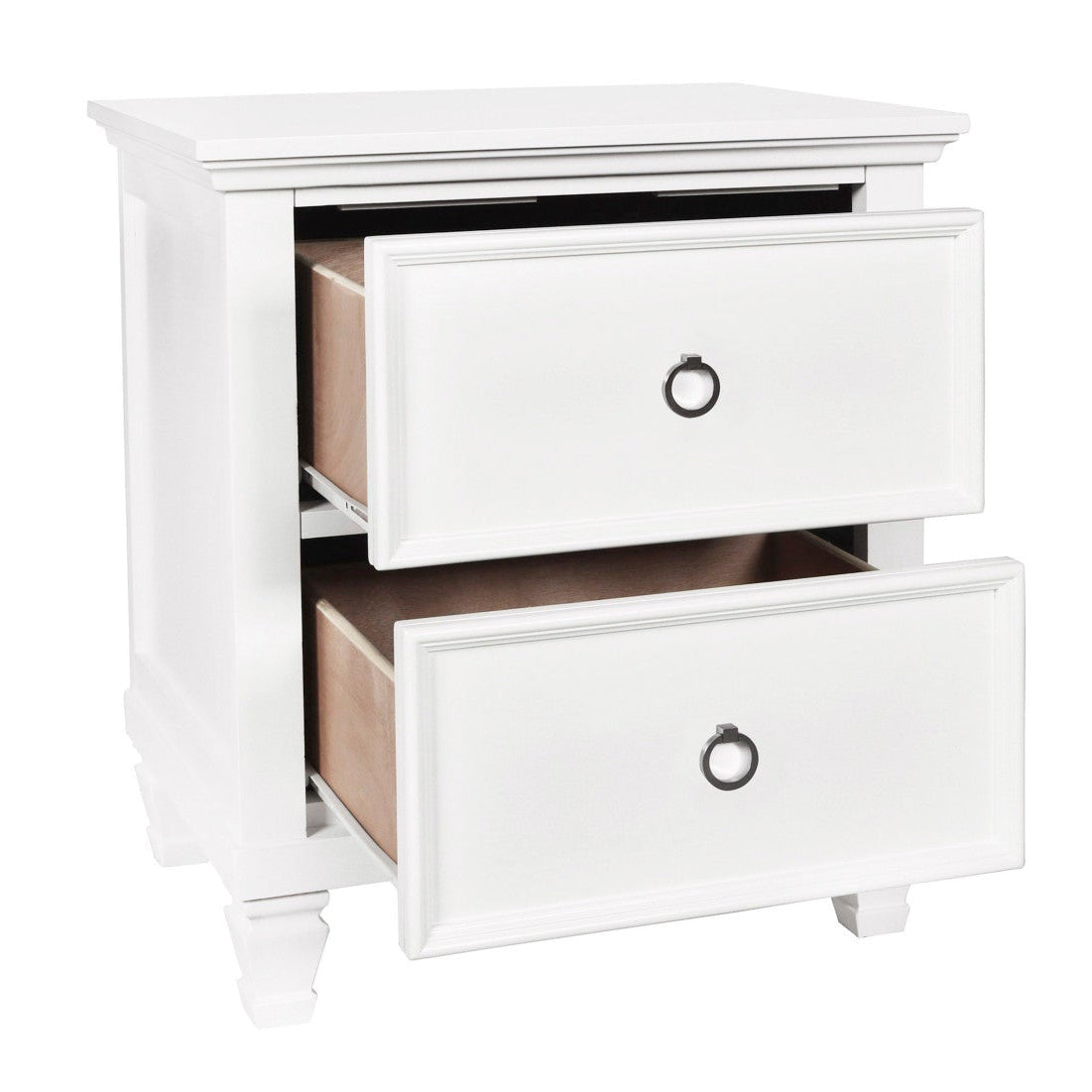 New Classic - TAMARACK WHITE NIGHTSTAND - Wood - Nightstands - Additional View 2