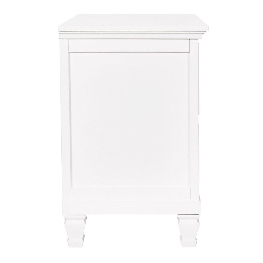New Classic - TAMARACK WHITE NIGHTSTAND - Wood - Nightstands - Additional View 3
