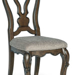 Ashley Furniture - Maylee Dining Side Chair - Dark Brown Fabric|Wood - Chairs