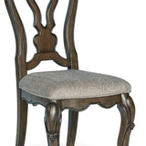Ashley Furniture - Maylee Dining Side Chair - Dark Brown Fabric|Wood - Chairs