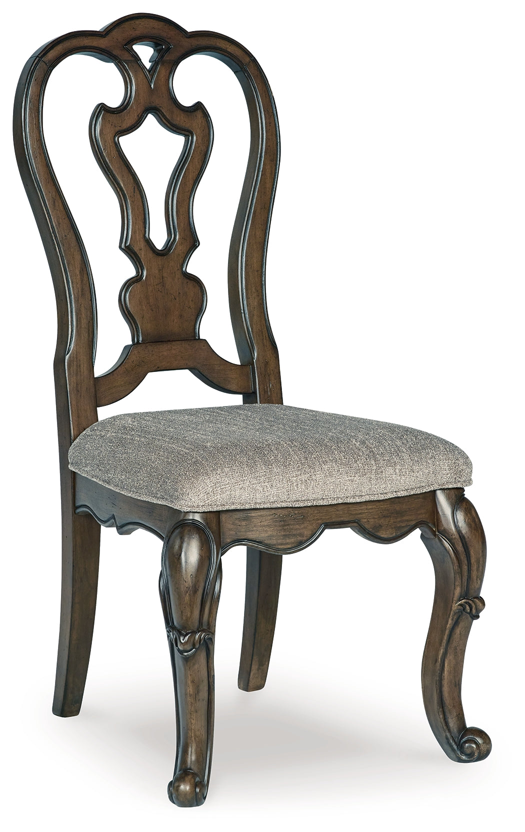 Ashley Furniture - Maylee Dining Side Chair - Dark Brown Fabric|Wood - Chairs