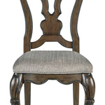 Ashley Furniture - Maylee Dining Side Chair - Dark Brown Fabric|Wood - Chairs - Additional View 2