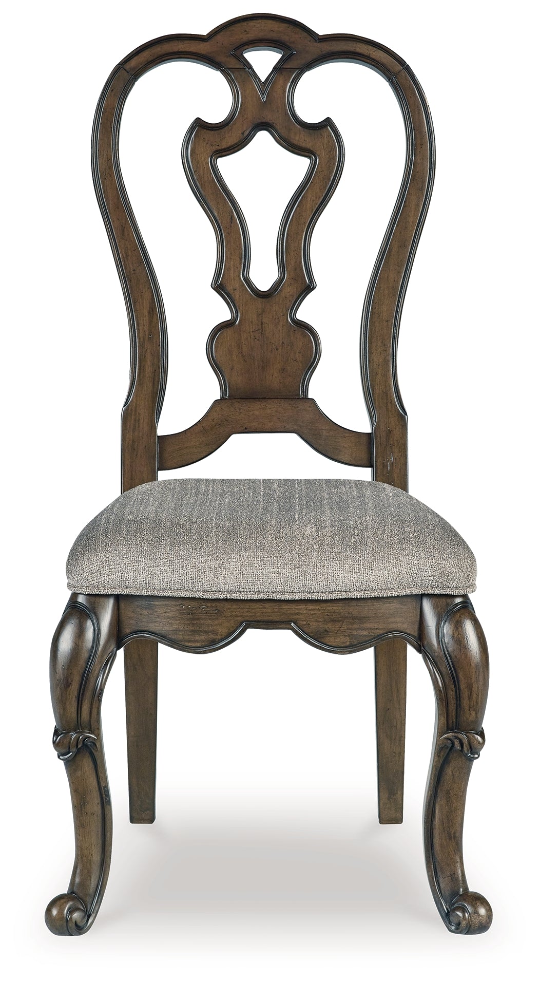 Ashley Furniture - Maylee Dining Side Chair - Dark Brown Fabric|Wood - Chairs - Additional View 2