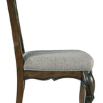 Ashley Furniture - Maylee Dining Side Chair - Dark Brown Fabric|Wood - Chairs - Additional View 3