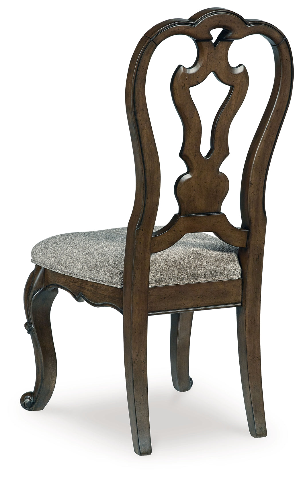 Ashley Furniture - Maylee Dining Side Chair - Dark Brown Fabric|Wood - Chairs - Additional View 4
