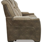 Ashley Furniture - Next-Gen Power Sofa - Sand - Beige Faux Leather - Sofas - Additional View 4