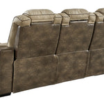 Ashley Furniture - Next-Gen Power Sofa - Sand - Beige Faux Leather - Sofas - Additional View 5