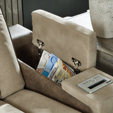 Ashley Furniture - Next-Gen Power Sofa - Sand - Beige Faux Leather - Sofas - Additional View 11