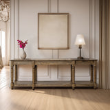 International Furniture Direct - WIMBERLY SOFA TABLE - Light Brown Wood - Tables - Additional View 1