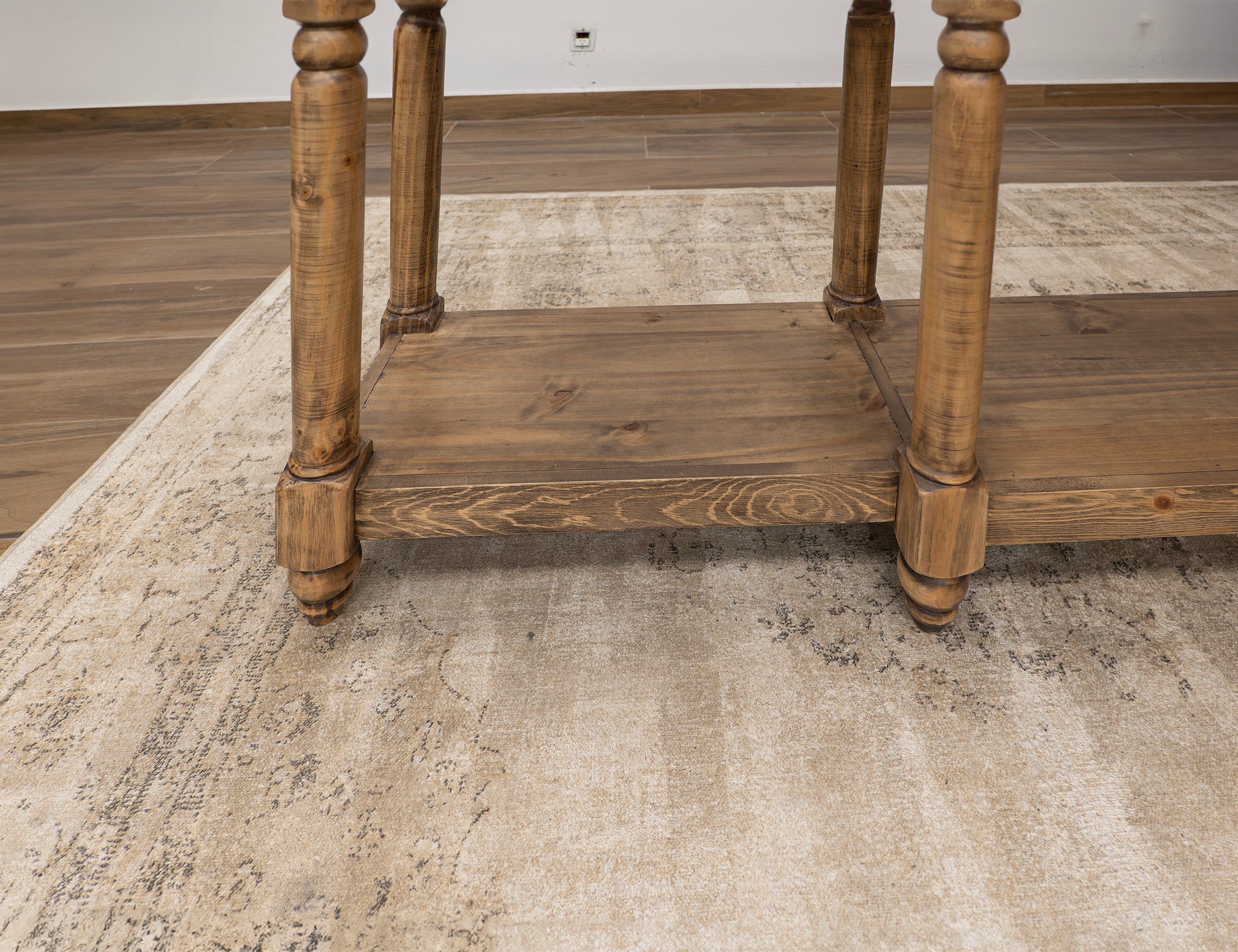 International Furniture Direct - WIMBERLY SOFA TABLE - Light Brown Wood - Tables - Additional View 2