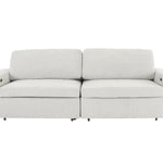 LACHLAN NICKEL POWER SOFA WITH SLIDING SEATS