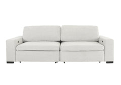 LACHLAN NICKEL POWER SOFA WITH SLIDING SEATS