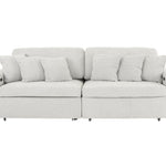 LACHLAN NICKEL POWER SOFA WITH SLIDING SEATS - Additional View 1