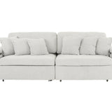 LACHLAN NICKEL POWER SOFA WITH SLIDING SEATS - Additional View 1