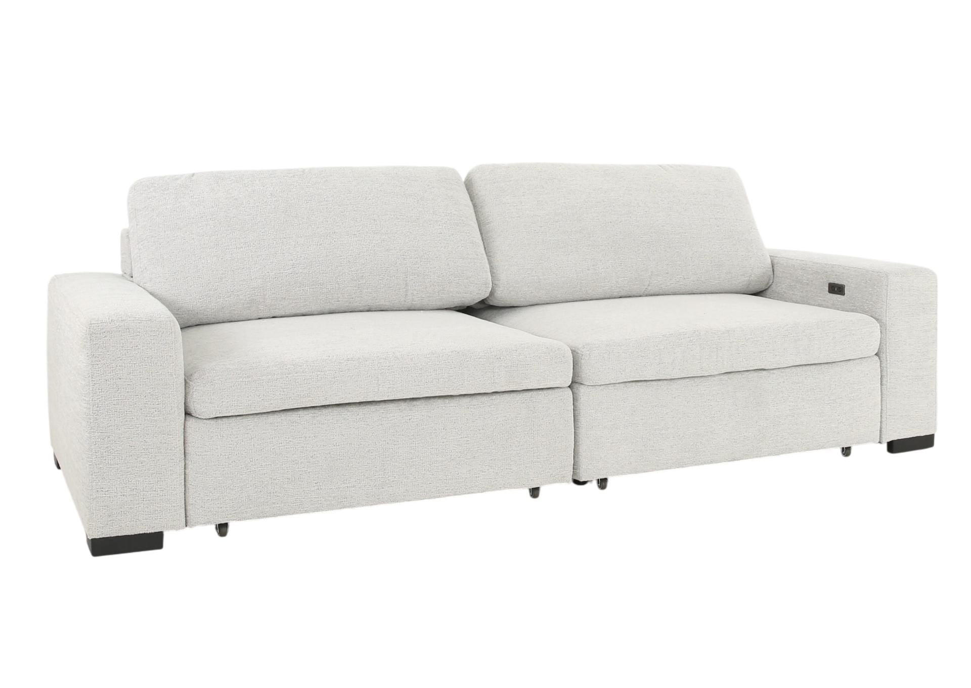 LACHLAN NICKEL POWER SOFA WITH SLIDING SEATS - Additional View 2