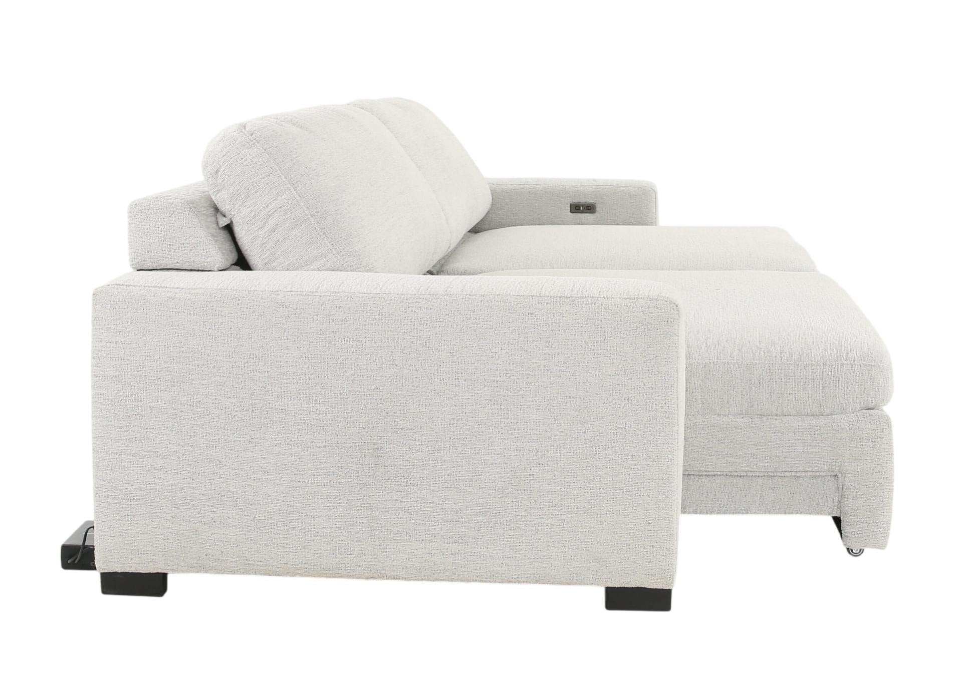 LACHLAN NICKEL POWER SOFA WITH SLIDING SEATS - Additional View 3