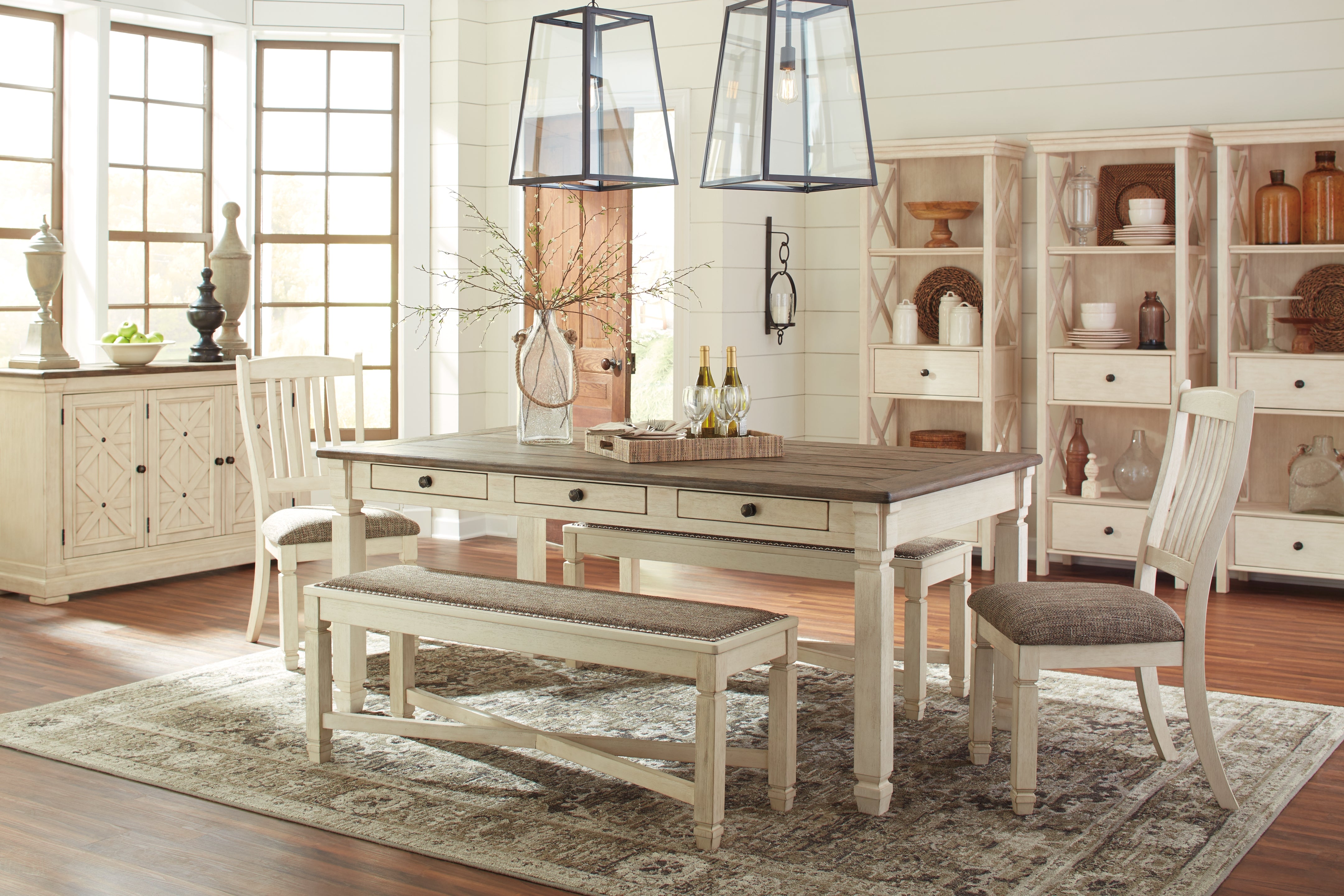 Ashley Furniture - Bolanburg Dining Table - Beige Wood - Tables - Additional View 4