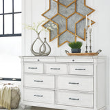 Ashley Furniture - Kanwyn Dresser - White Wood - Dresser & Mirror - Additional View 1