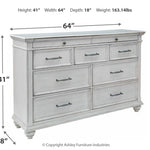 Ashley Furniture - Kanwyn Dresser - White Wood - Dresser & Mirror - Additional View 3