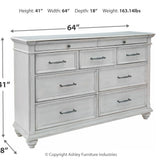 Ashley Furniture - Kanwyn Dresser - White Wood - Dresser & Mirror - Additional View 3