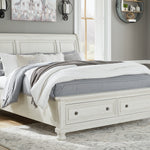 Ashley Furniture - Robbinsdale Queen Storage Bed - White - Wood - Beds - Additional View 2