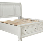 Ashley Furniture - Robbinsdale Queen Storage Bed - White - Wood - Beds - Additional View 3