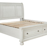 Ashley Furniture - Robbinsdale Queen Storage Bed - White - Wood - Beds - Additional View 3