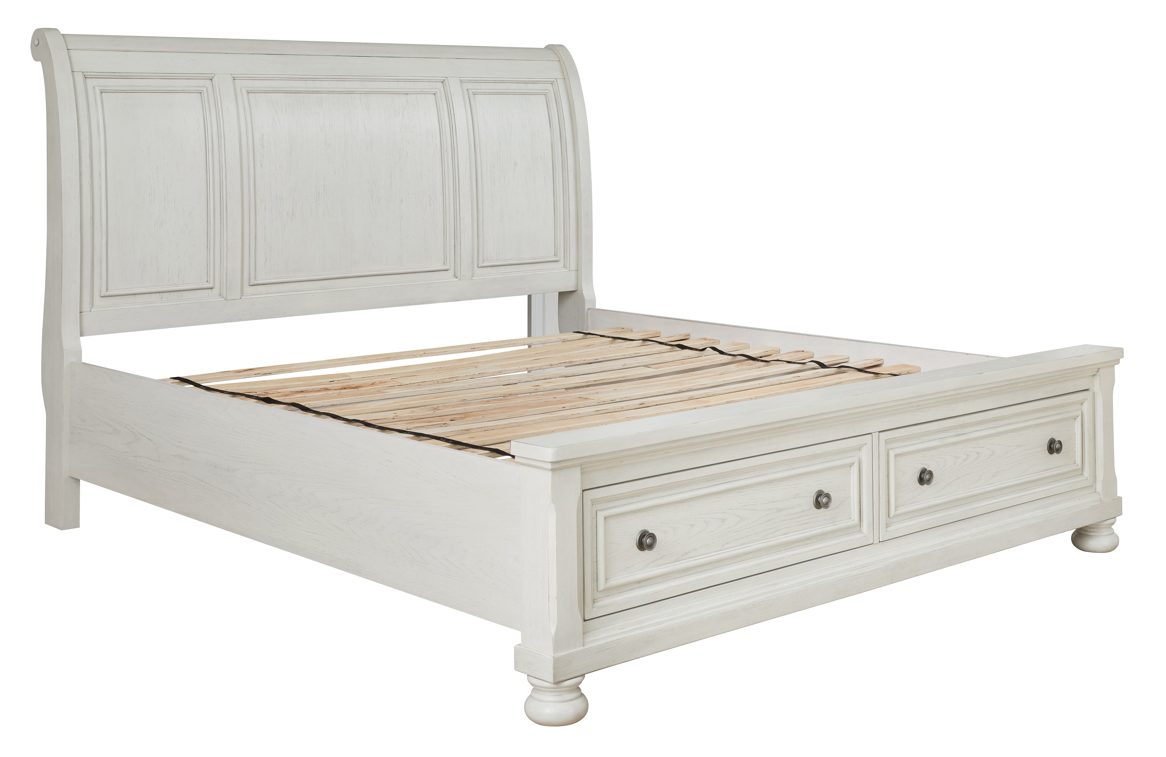 Ashley Furniture - Robbinsdale Queen Storage Bed - White - Wood - Beds - Additional View 3