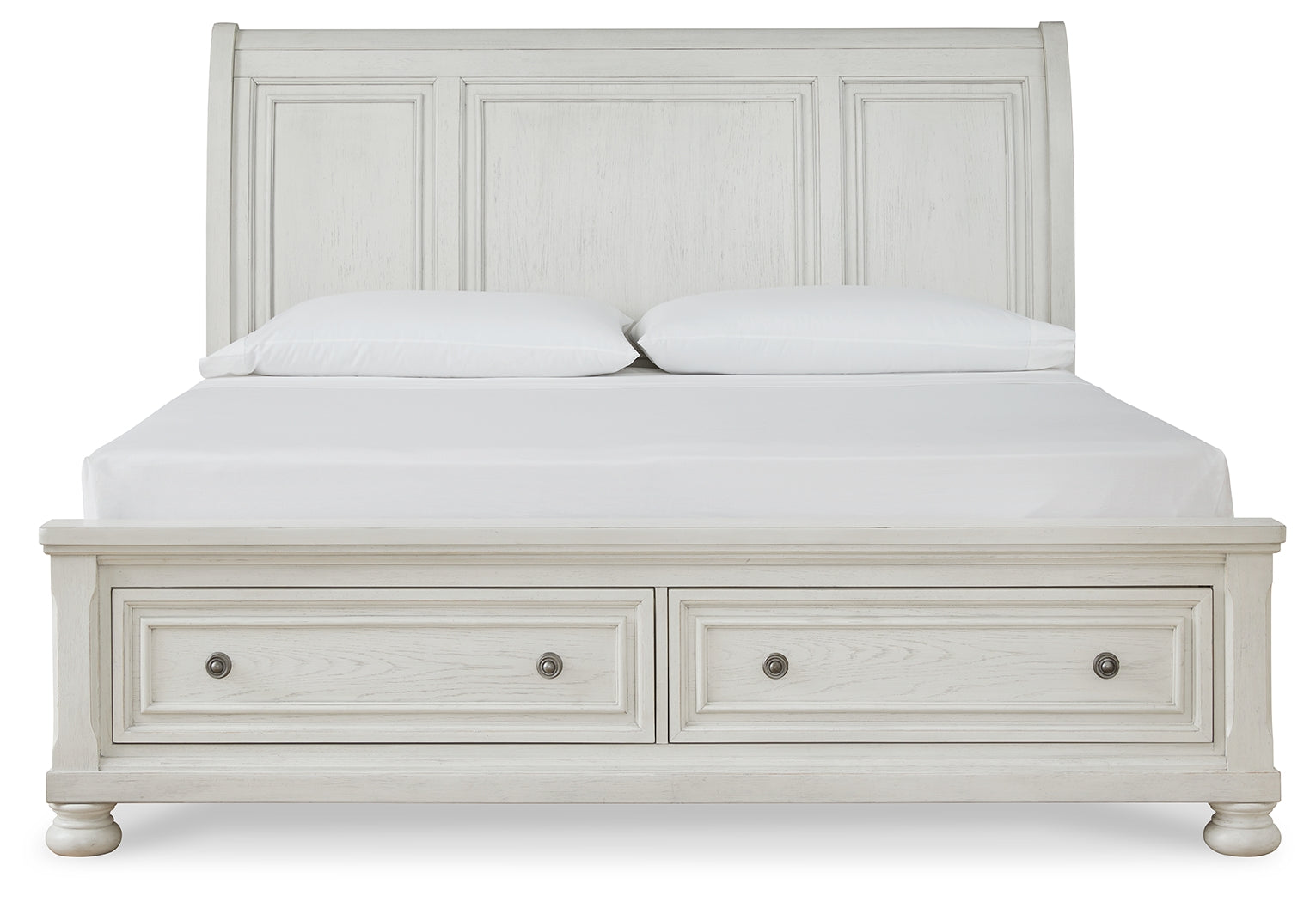 Ashley Furniture - Robbinsdale Queen Storage Bed - White - Wood - Beds - Additional View 4