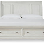 Ashley Furniture - Robbinsdale Queen Storage Bed - White - Wood - Beds - Additional View 4