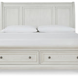 Ashley Furniture - Robbinsdale Queen Storage Bed - White - Wood - Beds - Additional View 4