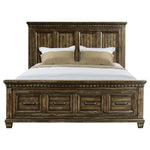 Elements International - Mccoy Queen Bed - Charcoal - Dark Brown|Dark Gray Wood - Beds - Additional View 2