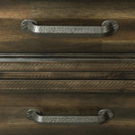 Elements International - Mccoy Queen Bed - Charcoal - Dark Brown|Dark Gray Wood - Beds - Additional View 7